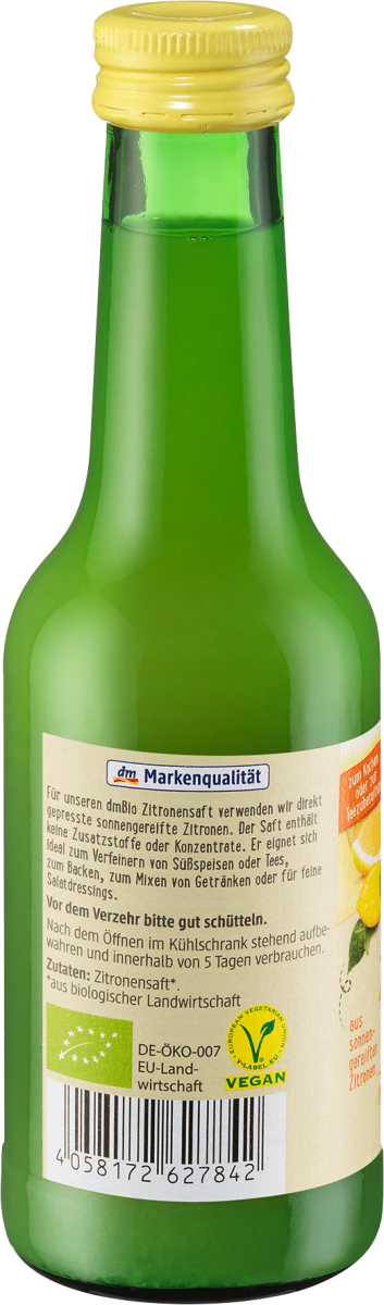 Direktsaft, Zitrone, 200 ml