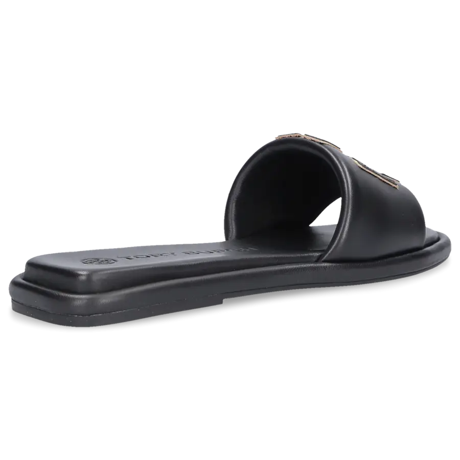 Tory Burch - Sandalen DOUBLE T Kalbsleder - schwarz