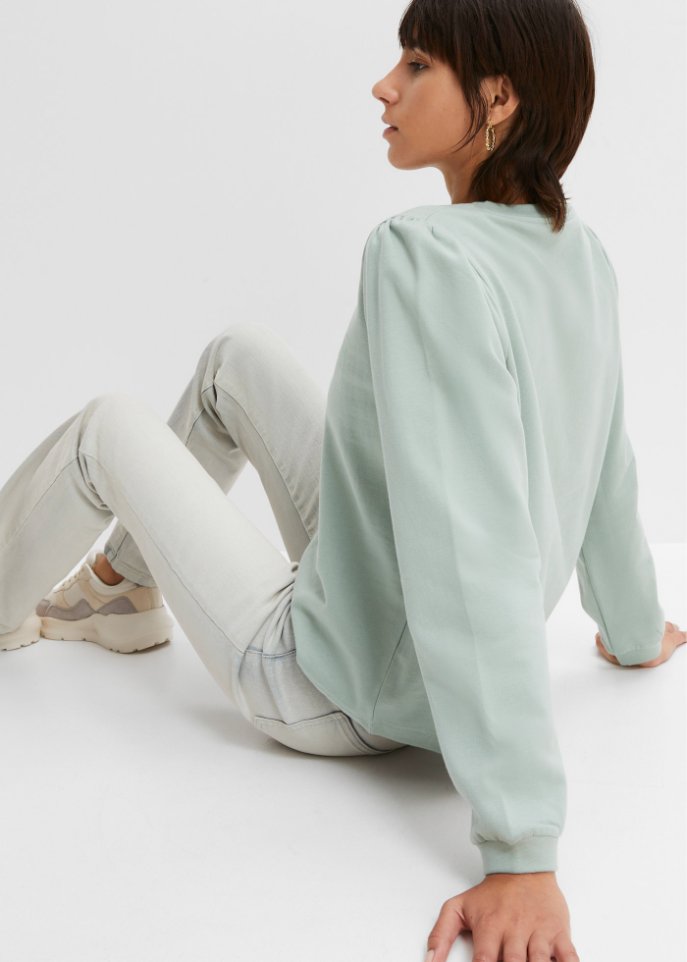 Sweatshirt mit Puffärmel