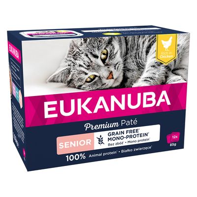 Sparpaket Eukanuba Senior Getreidefrei 48 x 85 g