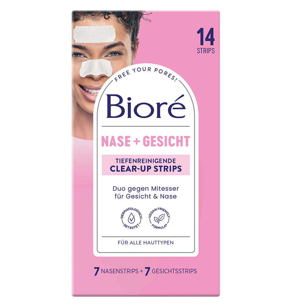 BIORÉ Kombi Clear-Up Strips - tiefenreingend 14 Strips