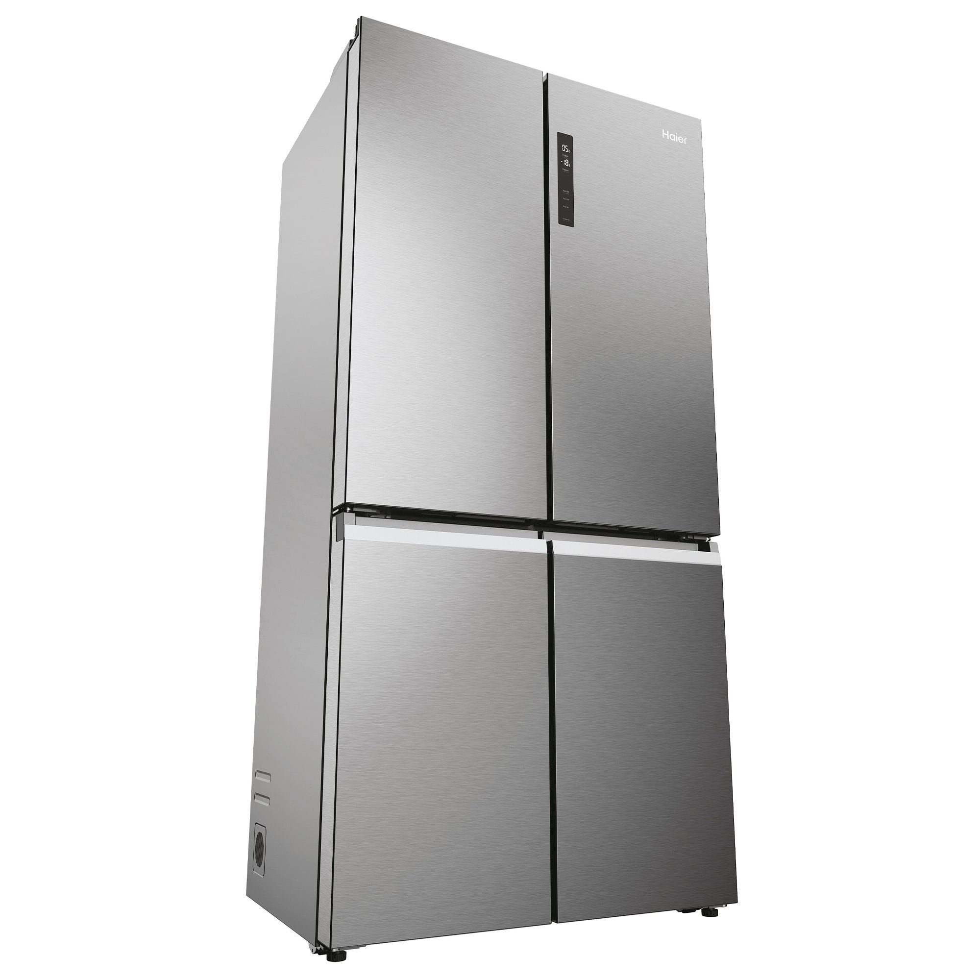 Haier Multi Door Edelstahlfront HCR5919ENMP, 190 cm hoch, 90,5 cm breit, Total No Frost, 55 cm Tief, Türdisplay, LED Beleuchtung