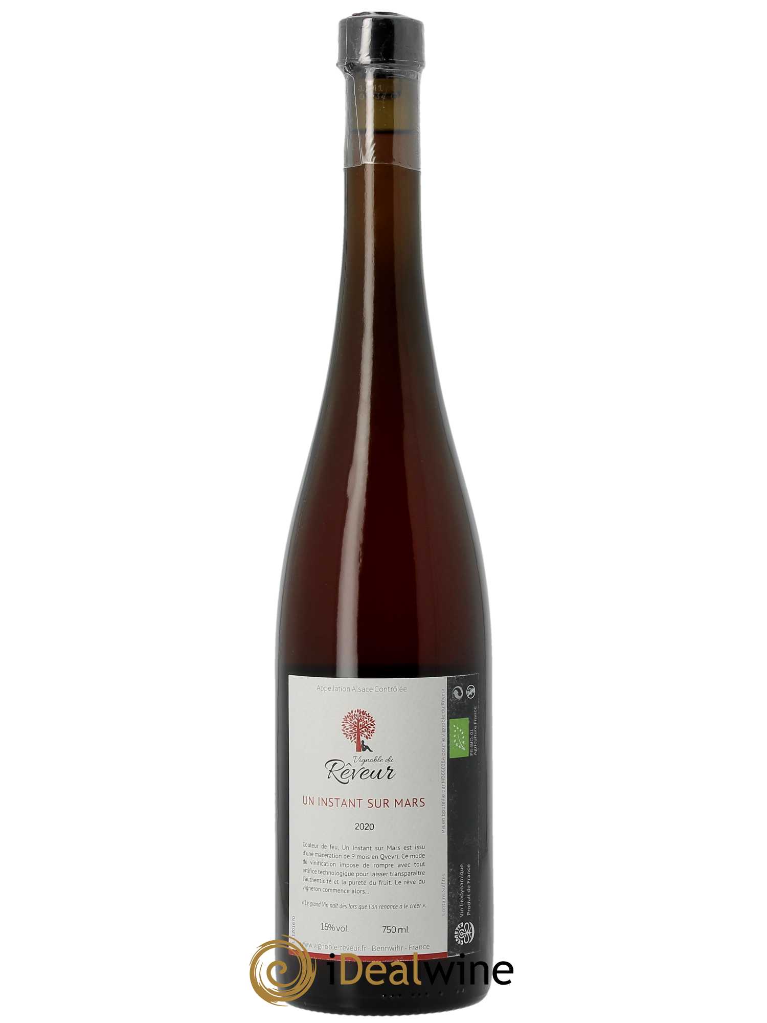 Alsace Un Instant sur Mars Vignoble du Rêveur  2020 - Lot de 1 Bouteille
