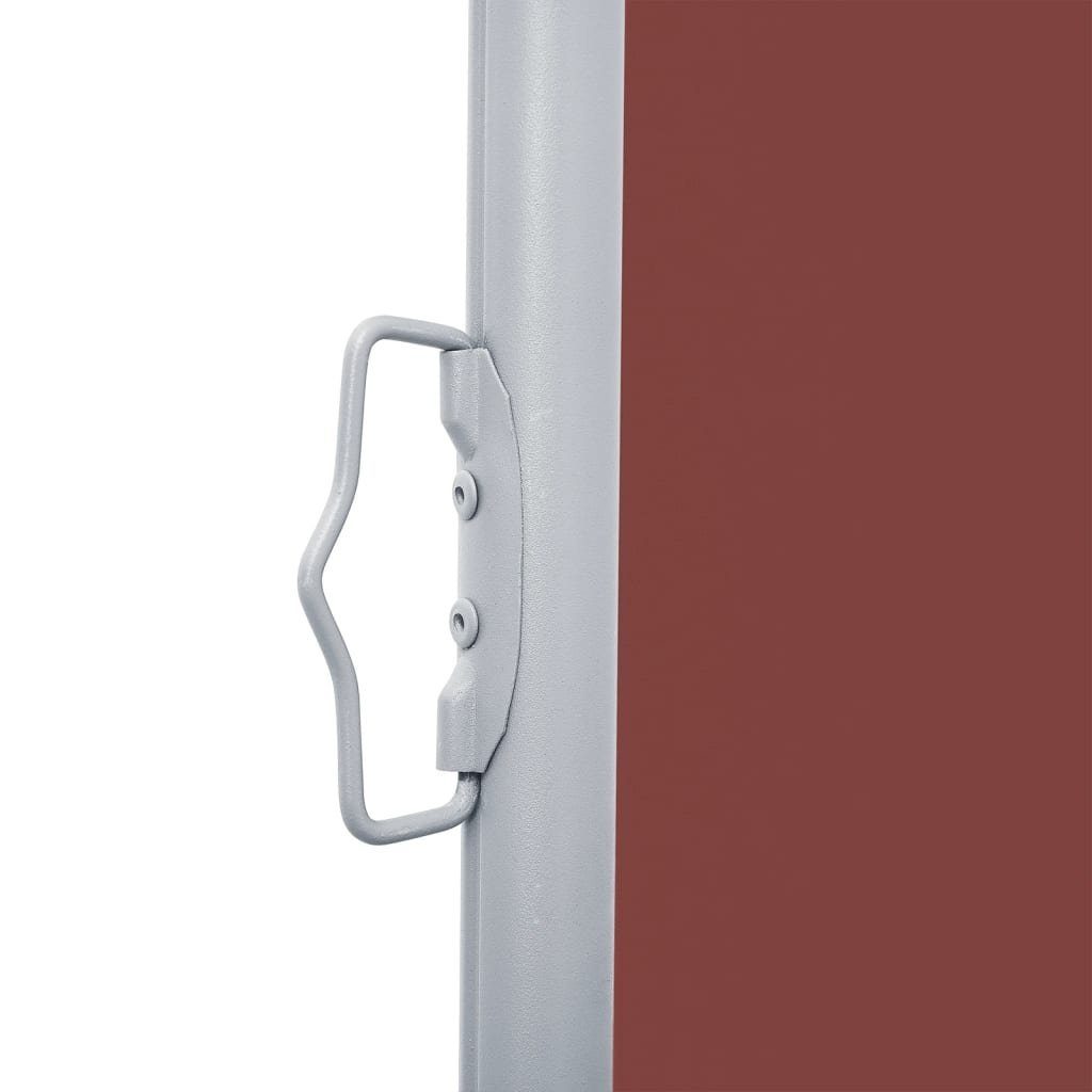 vidaXL Balkonsichtschutz Seitenmarkise Ausziehbar Braun 117x600 cm