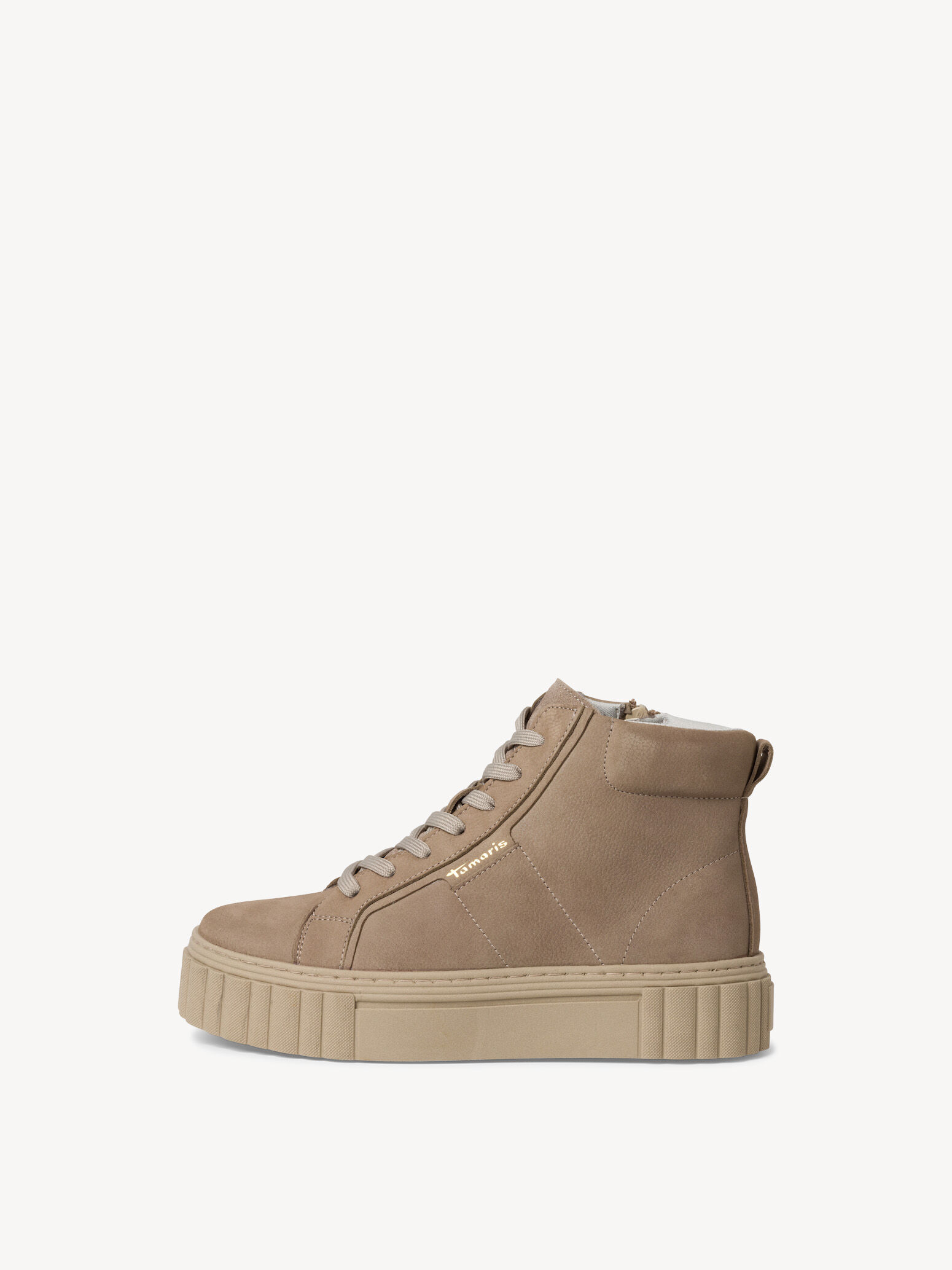 Bottine en cuir - beige