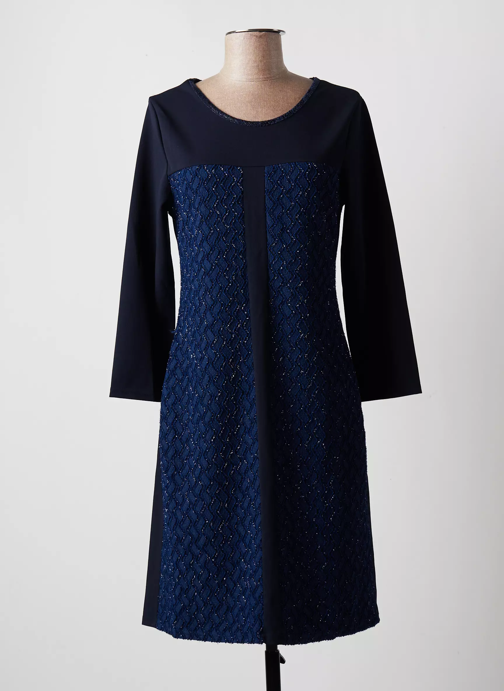 Multiples Robes Mi Longues Femme couleur bleu
