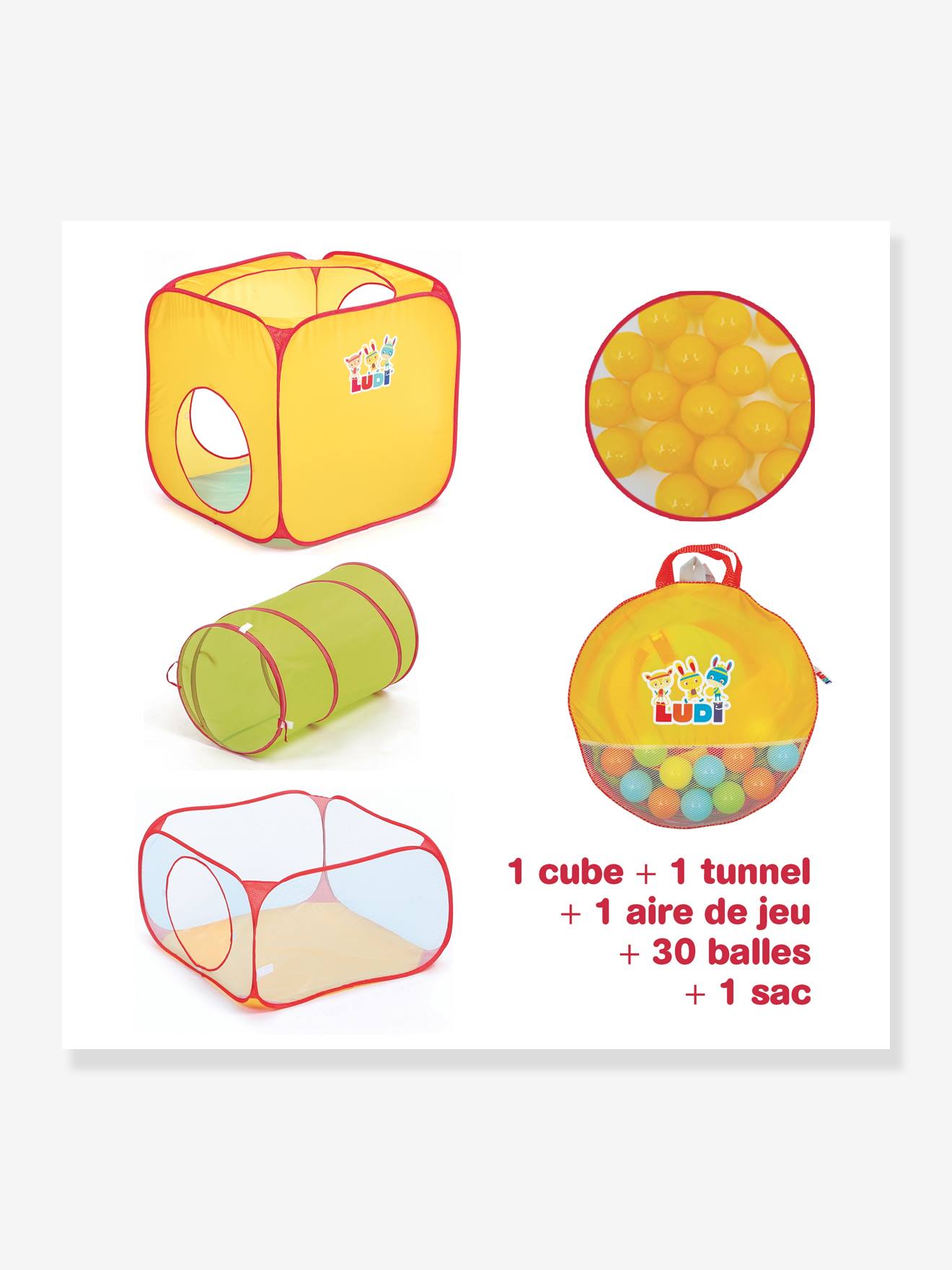 Parcours de jeu LUDI multicolore