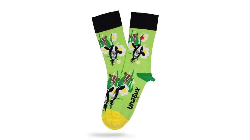 Unabux Unisex Socken Ziege hellgrün