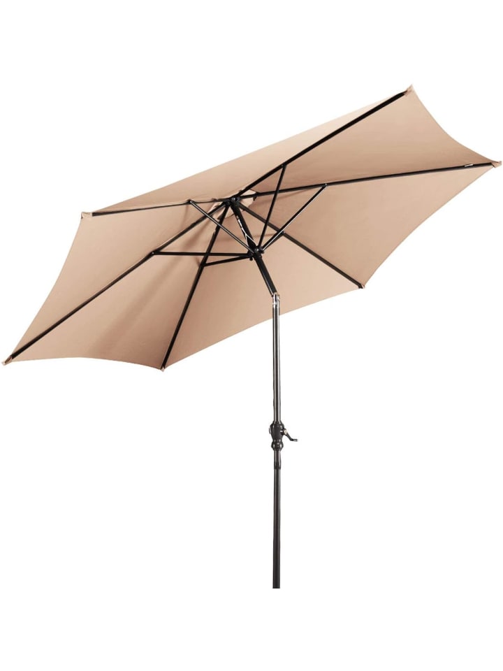 COSTWAY Sonnenschirm 270 cm in Beige günstig kaufen onesize