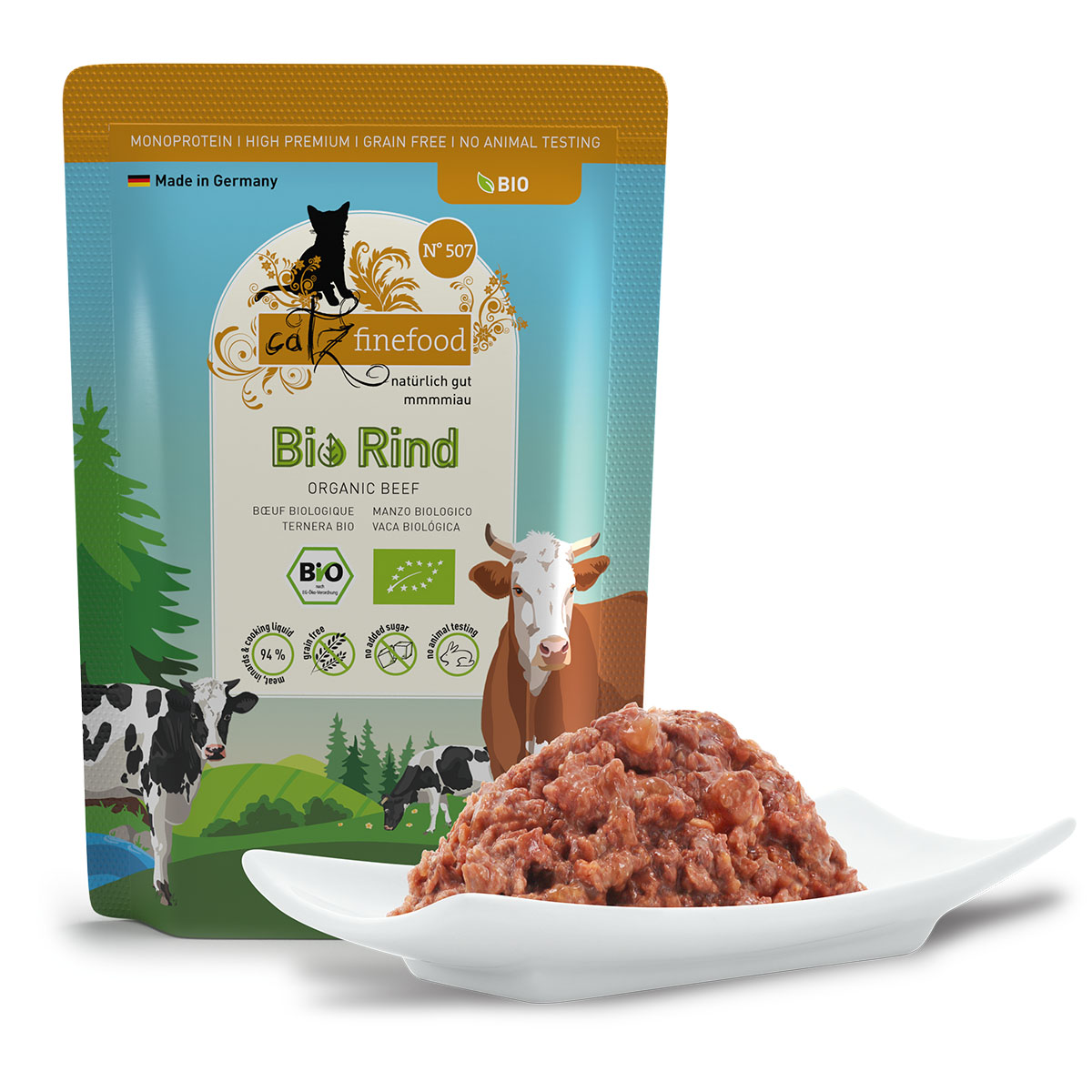 catz finefood Bio No.507 Rind Pouch günstig kaufen bei ZooRoyal