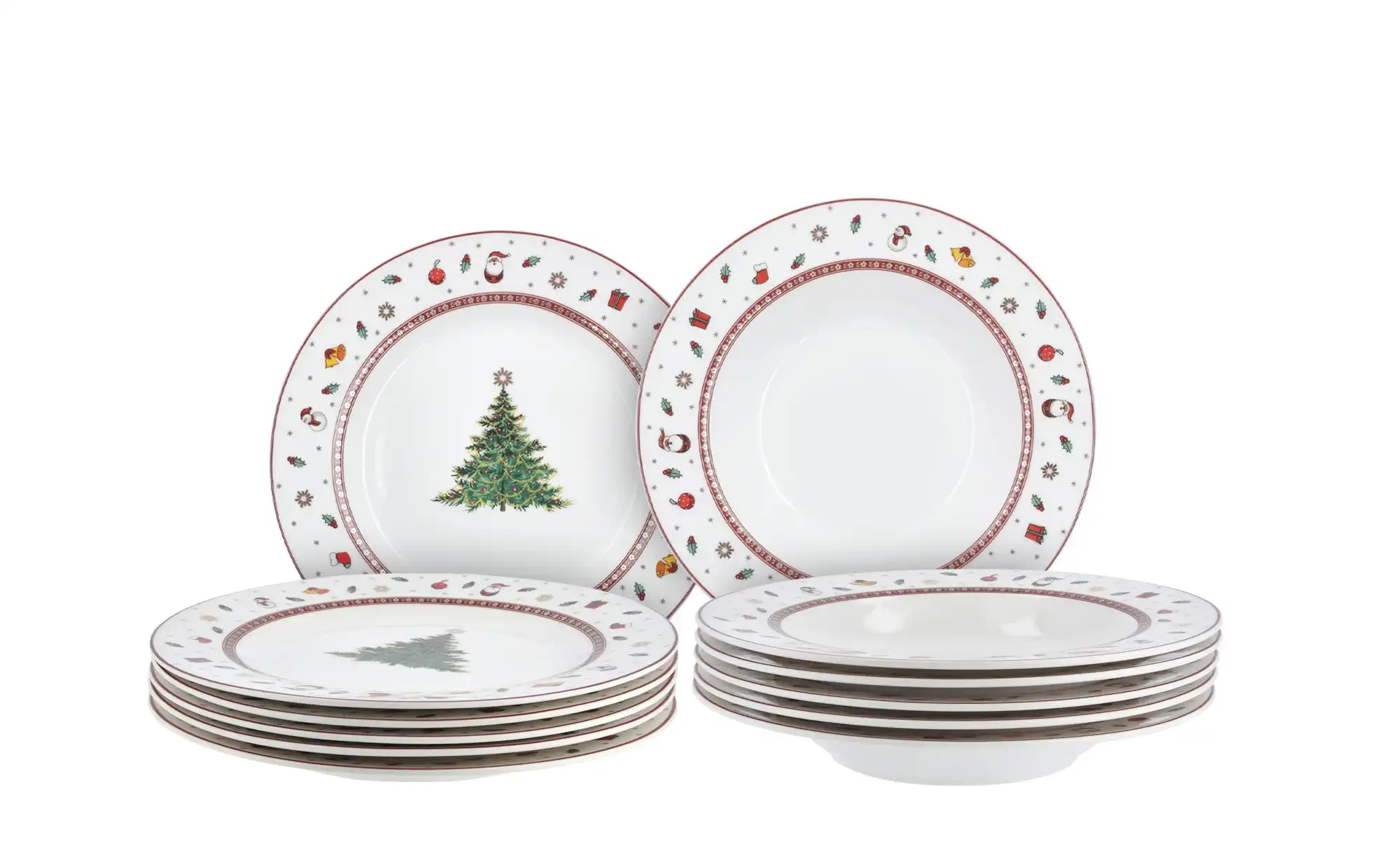 Peill Putzler Weihnachts-Tafelservice  Santa