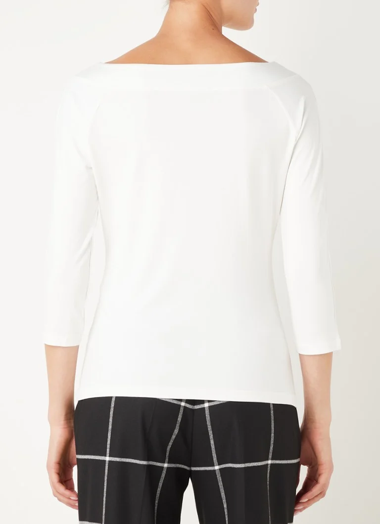 Abito a maniche lunghe con scollo a barca e maniche a tre quarti di Claudia Sträter