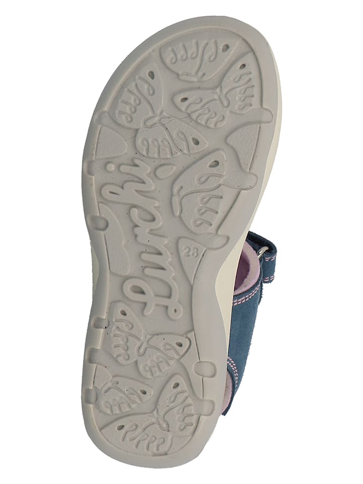 Lurchi Leder-Sandalen in Dunkelblau/ Rosa günstig kaufen