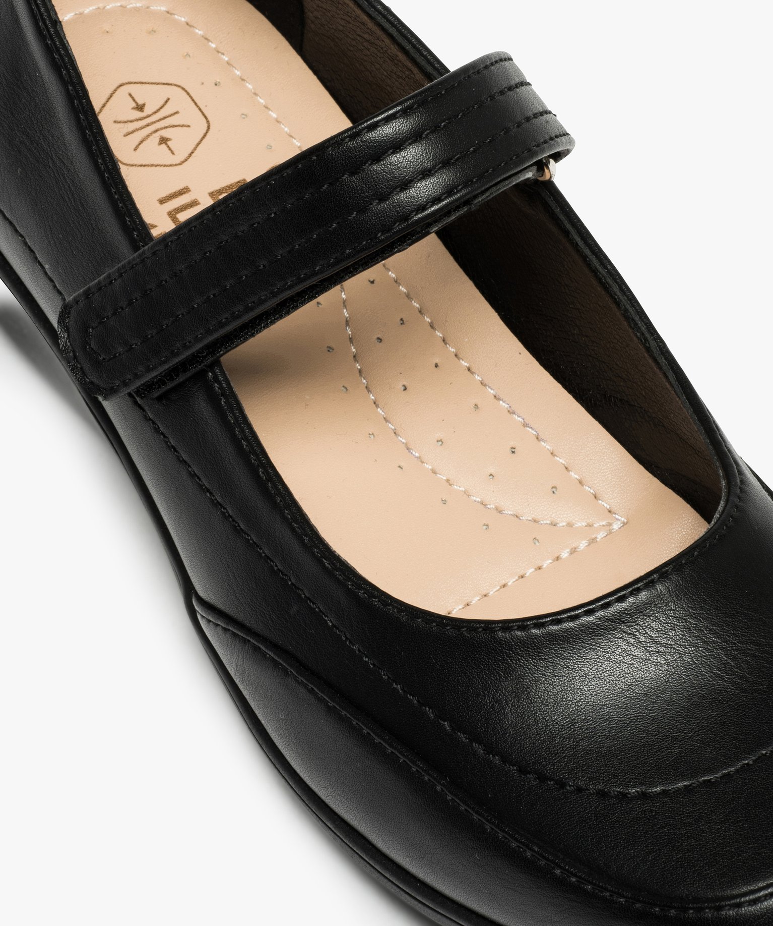 Babies femme confort à talon plat et dessus uni noir | GEMO