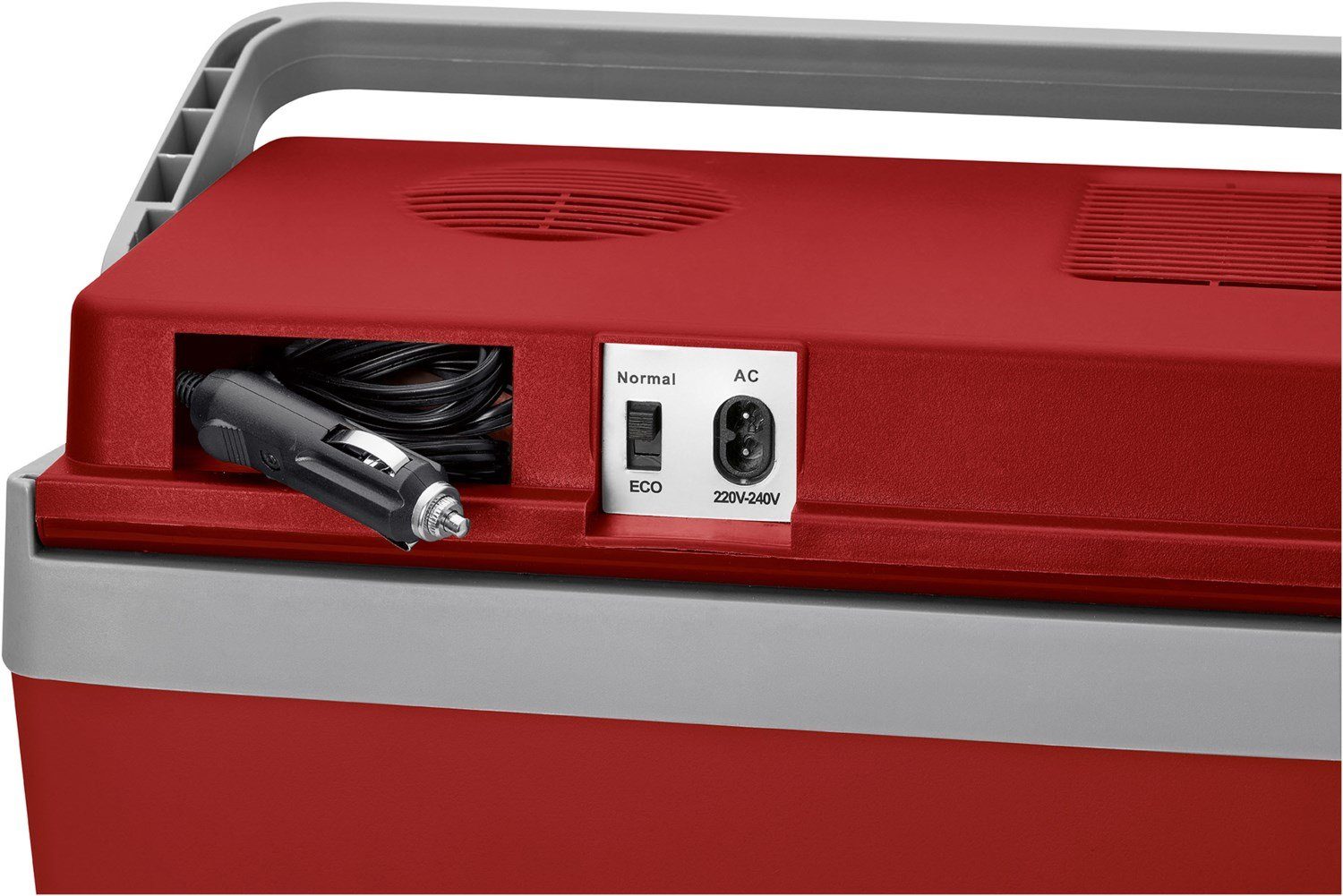 CLATRONIC Table Top Kühlschrank Mobile Kühlbox 22 L Rot Elektrisch Peltier-Kühlystem EEK: F KB 3713