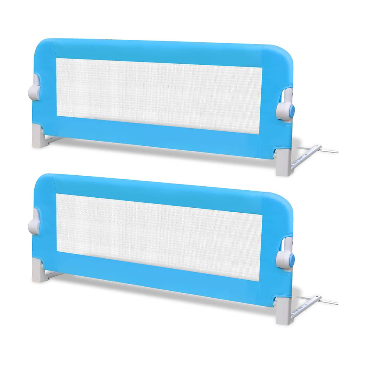 Kleinkind Bettschutzgitter 2 Stk. Blau 102x42 cm