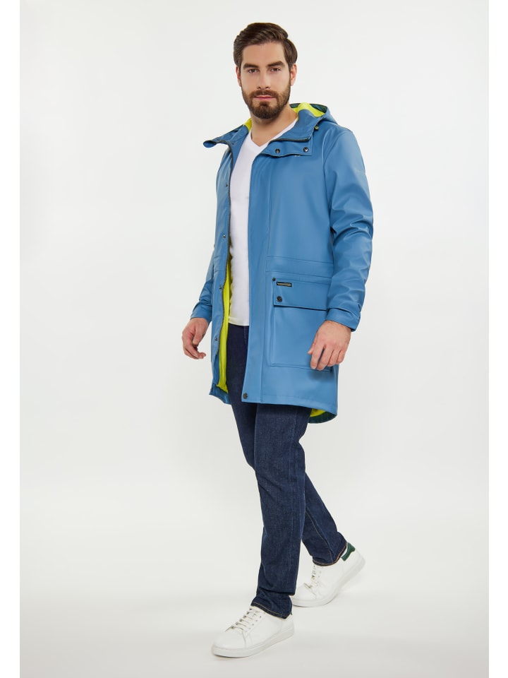 Schmuddelwedda Regenmantel in Stahlblau günstig kaufen