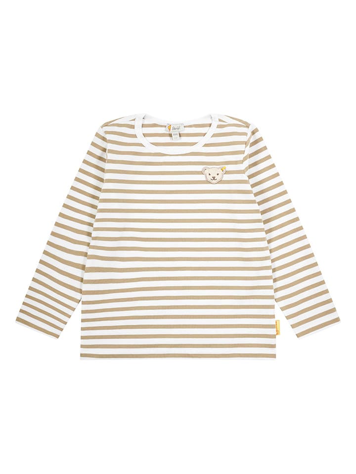 Steiff Longsleeve in Weiß/ Beige günstig kaufen