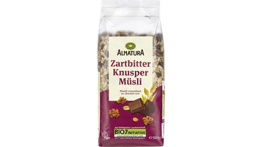 Alnatura Bio Zartbitter Knusper Müsli 500 g
