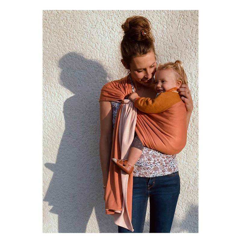 Echarpe de portage sans noeud Terracotta Love Radius by JPMBB