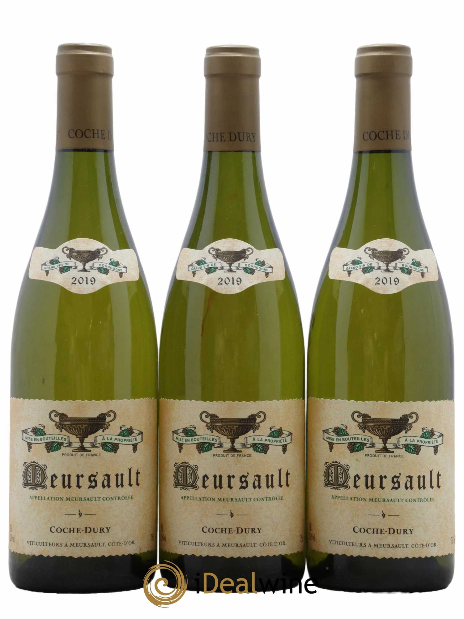 Meursault Coche Dury (Domaine)  2019 - Lot de 3 Bouteilles