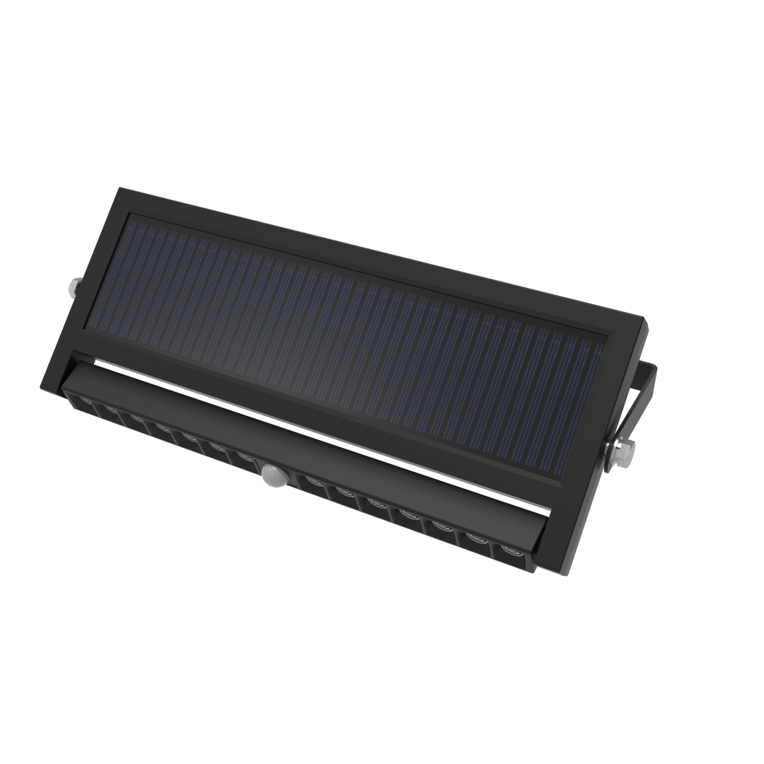 LUXULA Solar Wandleuchte mit PIR-Sensor, Outdoorleuchte, 5W