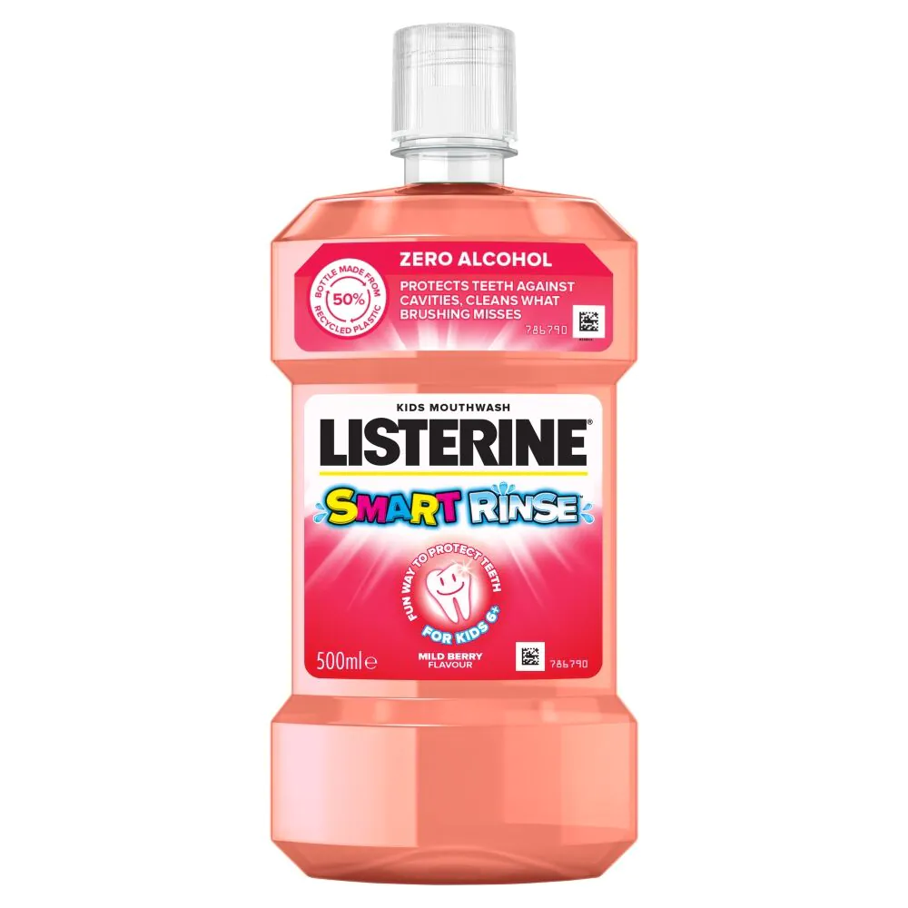 „Listerine Smart Rinse“ burnos skalavimo skystis su uogomis