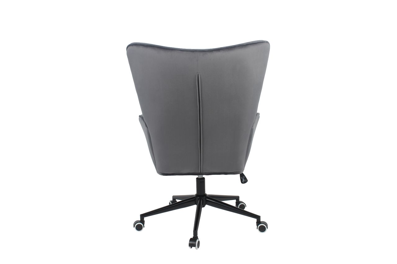 Happy Home Happy Home Drehsessel mit Samtbezug HWP64-DGR dunkelgrau