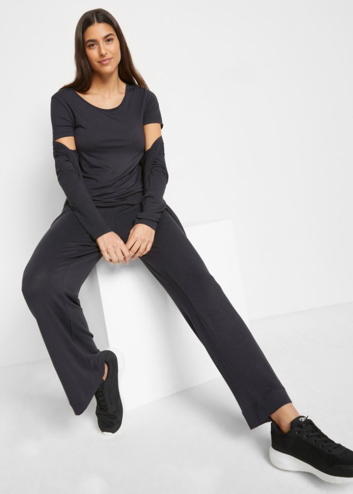 Shirt, Jacke, Hose (3-tlg.Set) mit Viskose