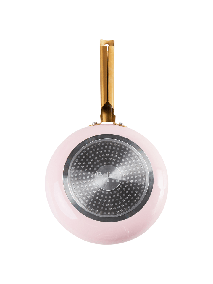 Beliani 7-tlg Kochgeschirr ELITE PRO in Rosa/Gold/Weiß günstig kaufen onesize