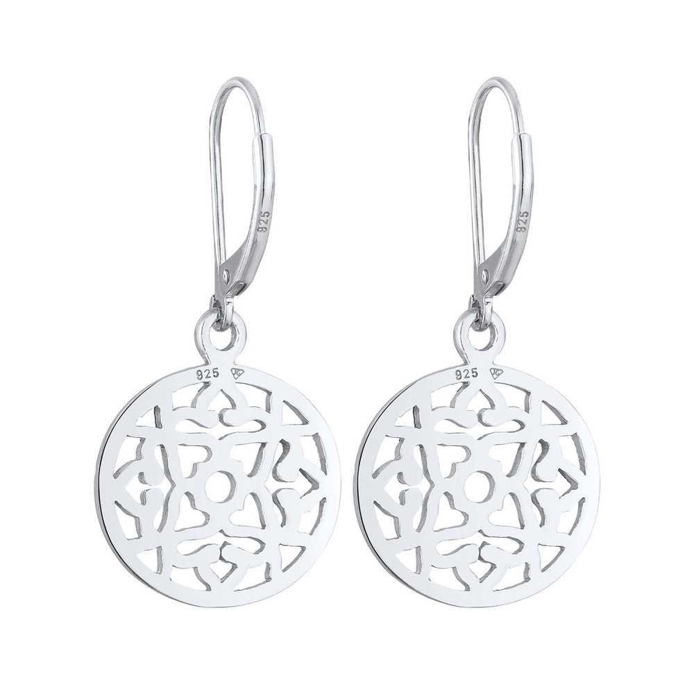 Elli Elli Boucles d'Oreilles Boucles d'oreilles pour dames Ornament Oriental Round en  Boucles d'oreilles