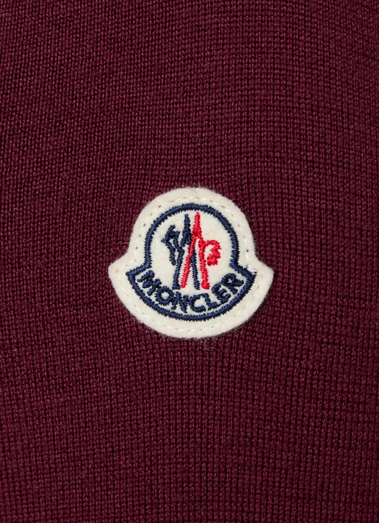 Vestă Moncler confecționată din lână virgină fină cu căptușeală în față și spate.