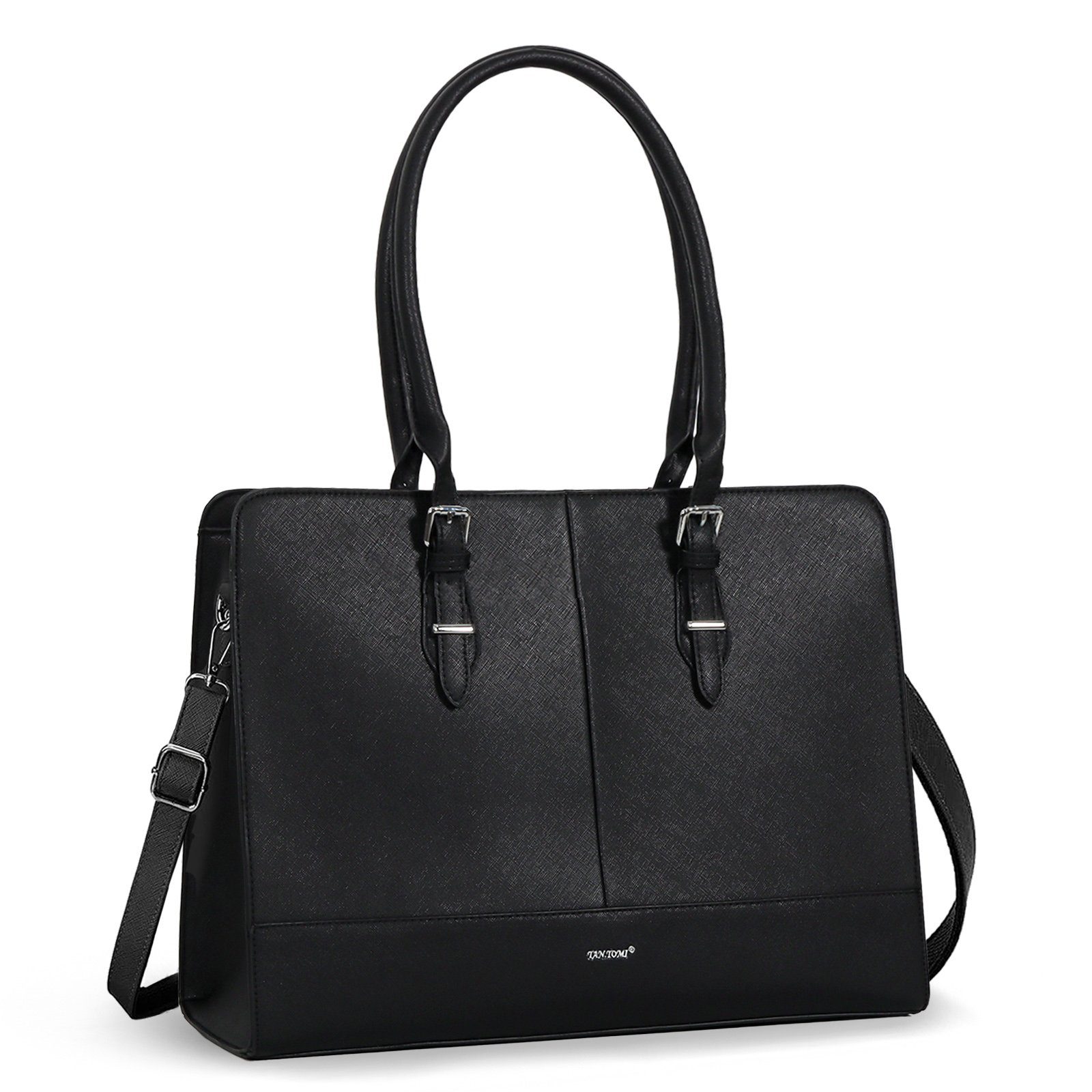 TAN.TOMI Aktentasche Damen Businesstasche Große Handtasche Damen Schultertasche, 15.6 Zoll Elegant Umhängetasche für Büro Arbeit Schule