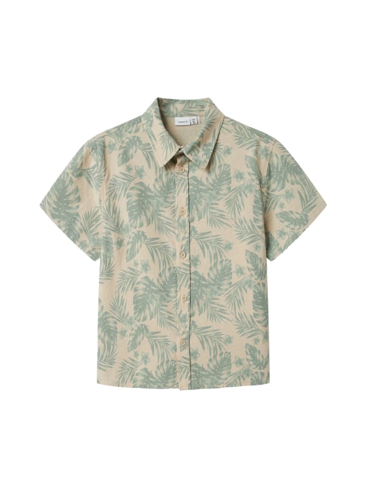 name it Hemd 'Hejon' in grün günstig kaufen