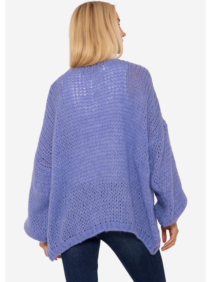 SASSYCLASSY Oversize Strick-Cardigan in Flieder günstig kaufen