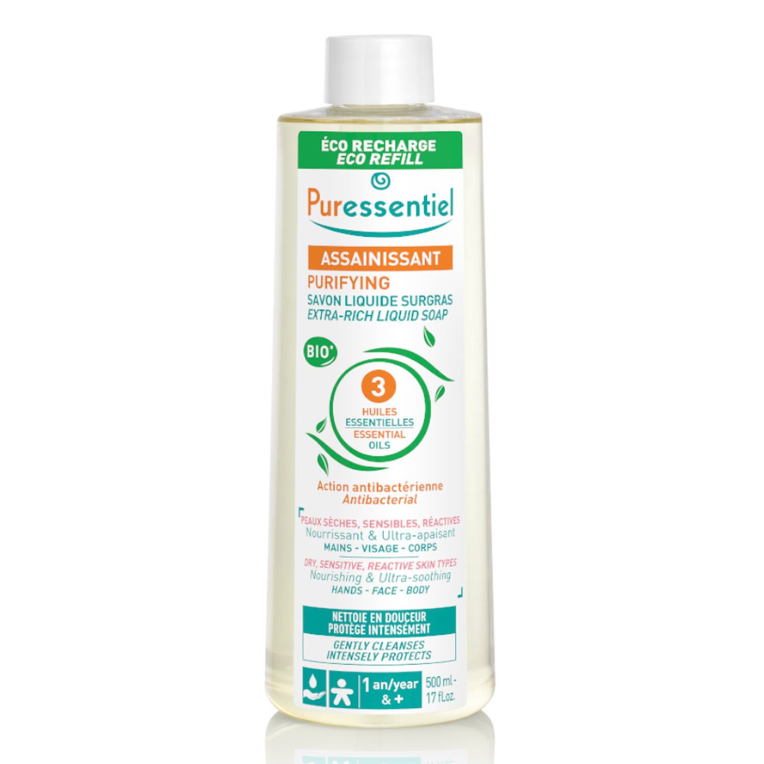 Puressentiel Assainissant Gel Antibactérien 500 ml