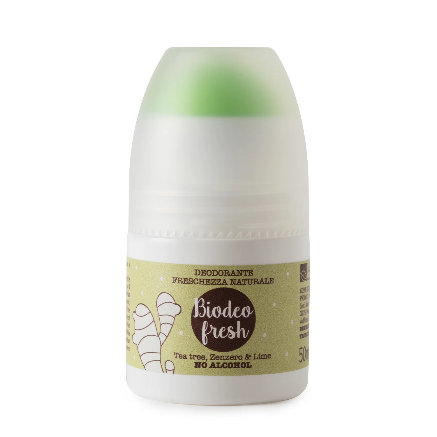Radici Biodeo Fresh Tea Tree Ingefær og Lime - Roll-on Deodorant