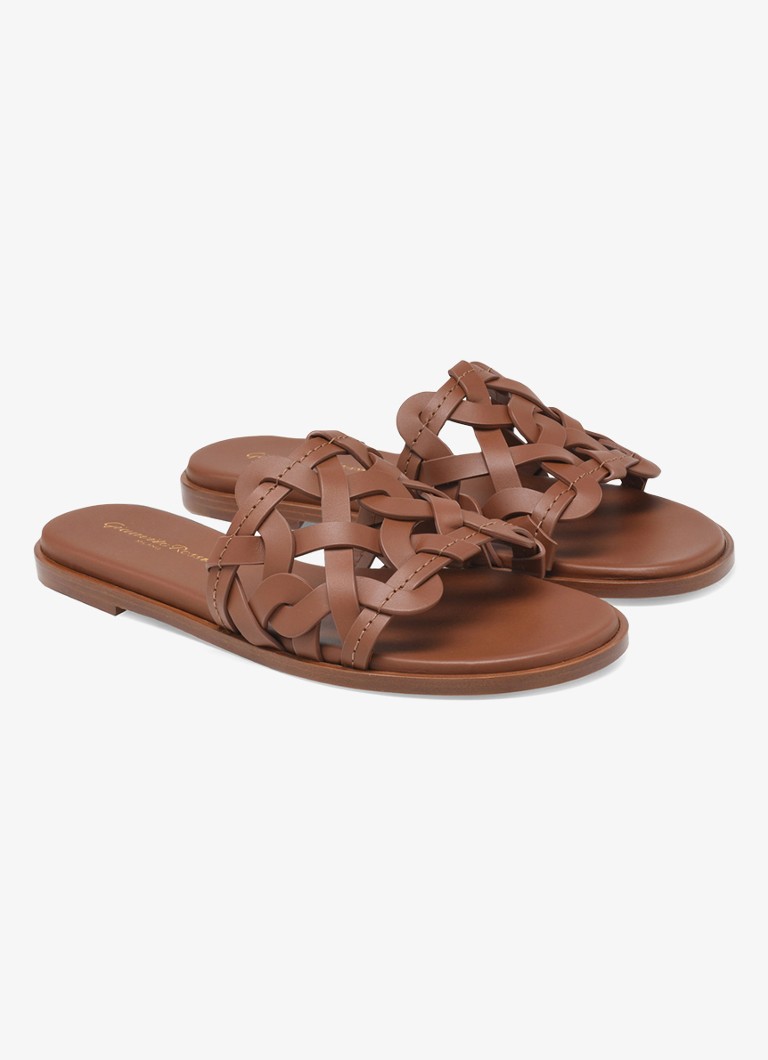 Gianvito Rossi Babouche Amalfi în piele de vițel