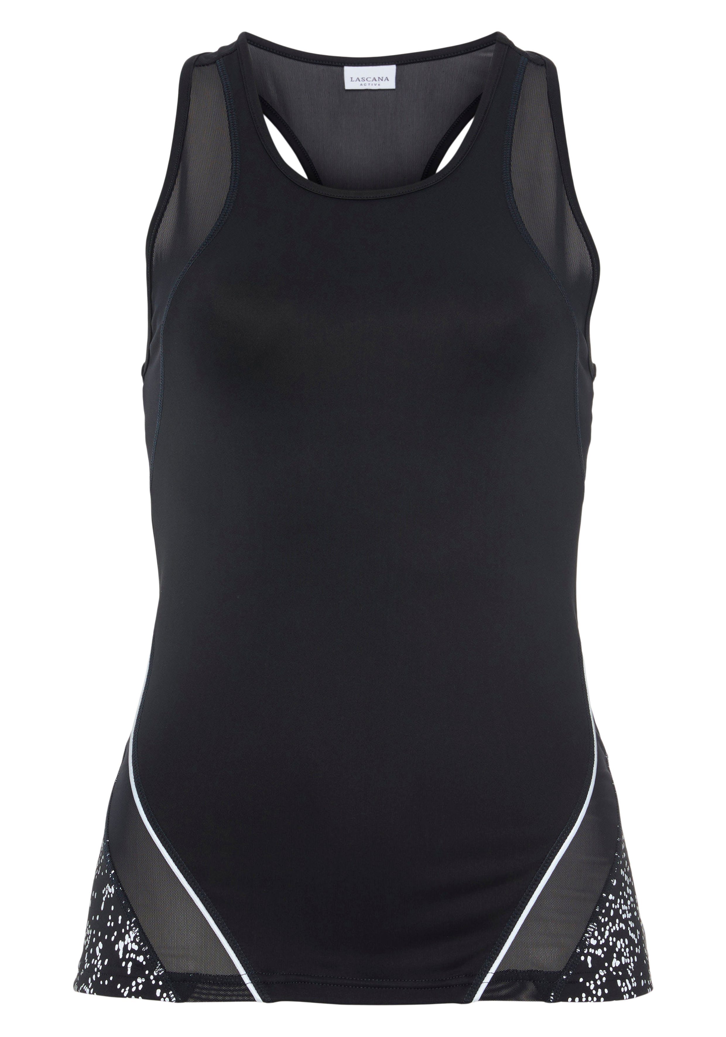 LASCANA ACTIVE Lauftop mit reflektierendem Druck