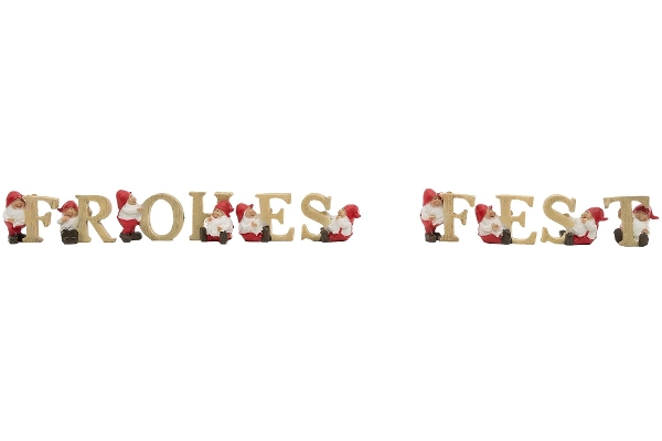 MyFlair 10tlg. Set Weihnachtsmänner'FROHES FEST',