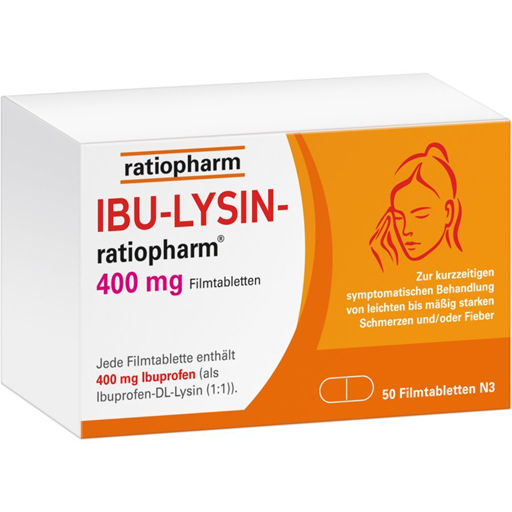 IBU-LYSIN-ratiopharm 400 mg Filmtabletten  50 St  Filmtabletten
