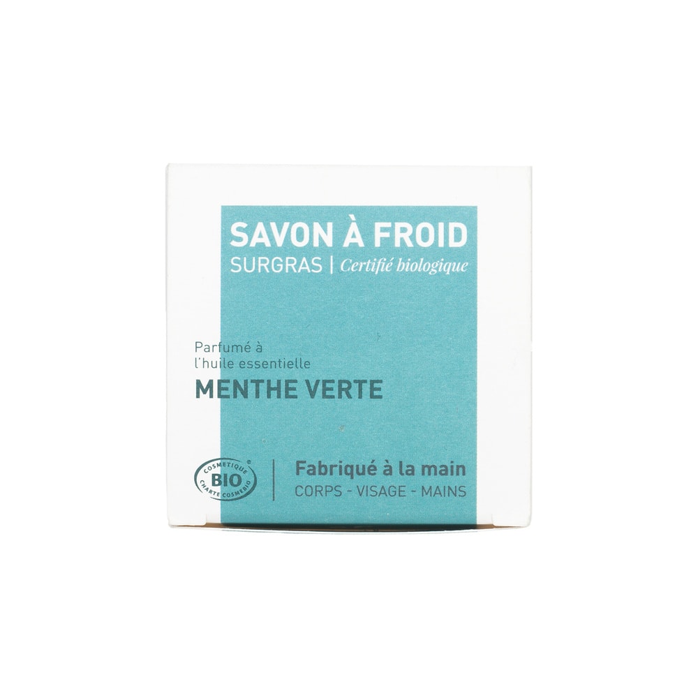 atelier populaire Menthe verte | Savon à froid surgras certifié BIO Savon