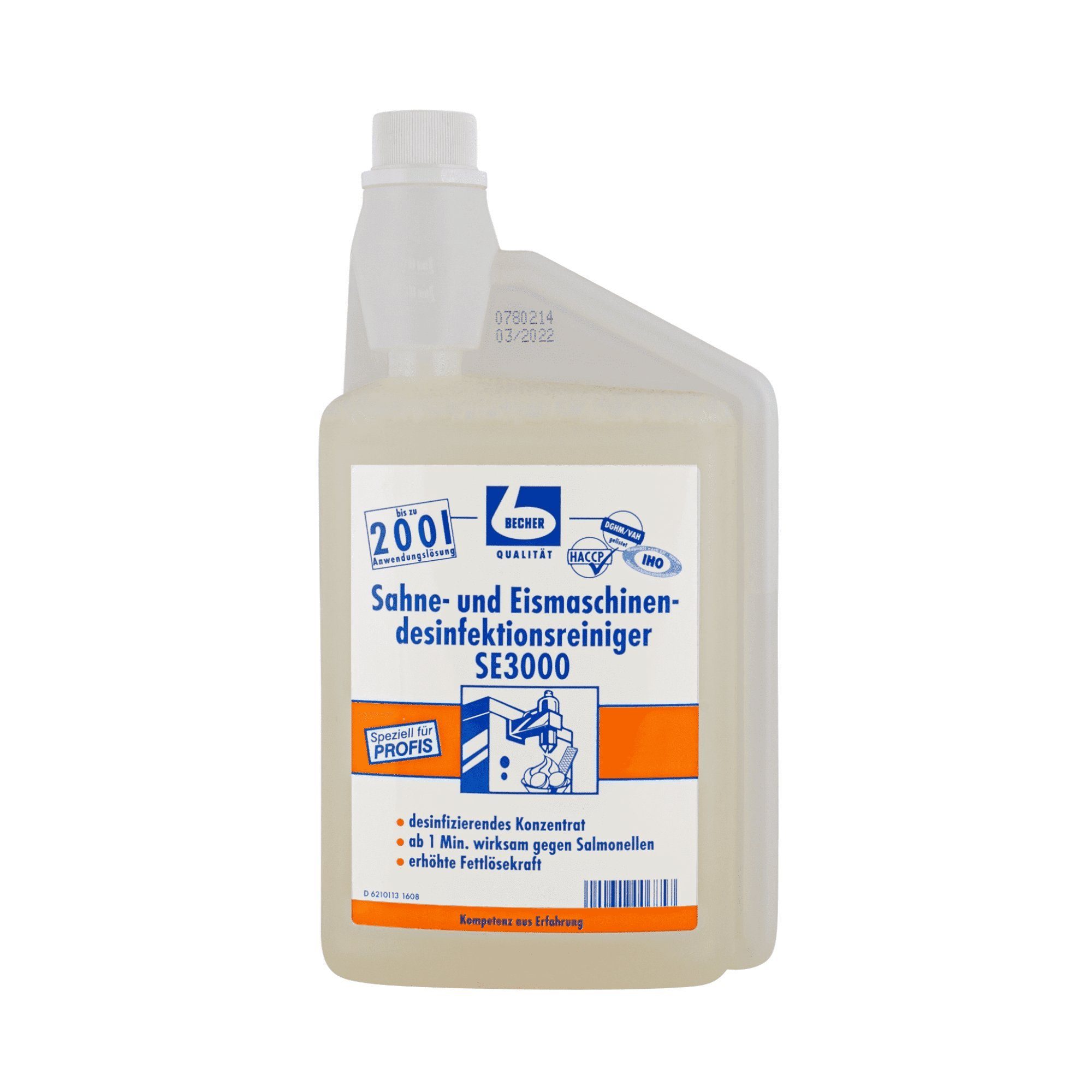 Dr. Becher Milchaufschäumer Dr. Becher Sahne- und Eismaschinendesinfektionsreiniger - 1 Liter