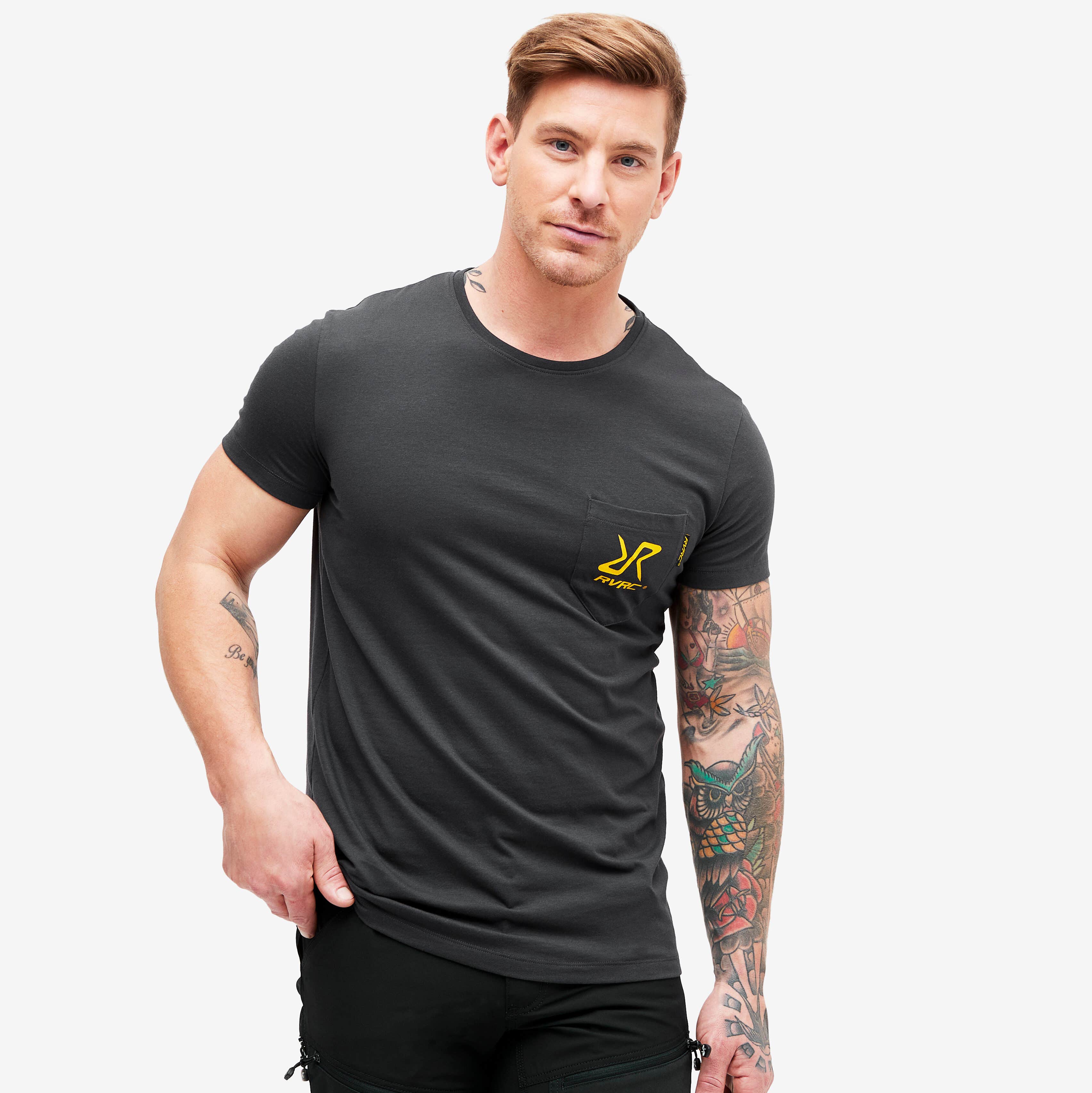 Fat Graphic Tee Homme Obsidian/Lemon Curry