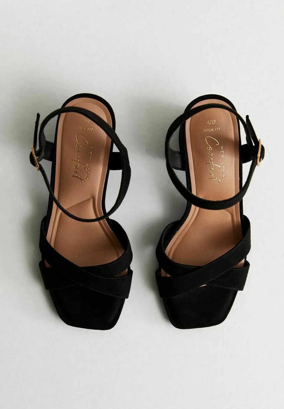 Sandalias New Look Wide Fit de 2 piezas con tacón de bloque