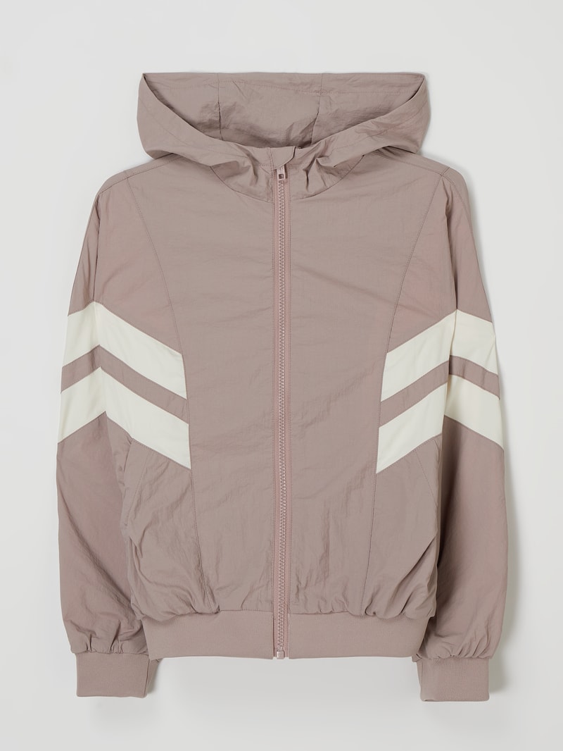 Blouson mit Kapuze in altrosa