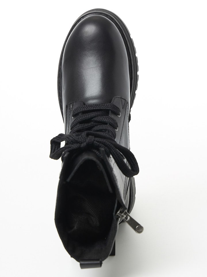 Marco Tozzi Leder-Boots in Schwarz günstig kaufen