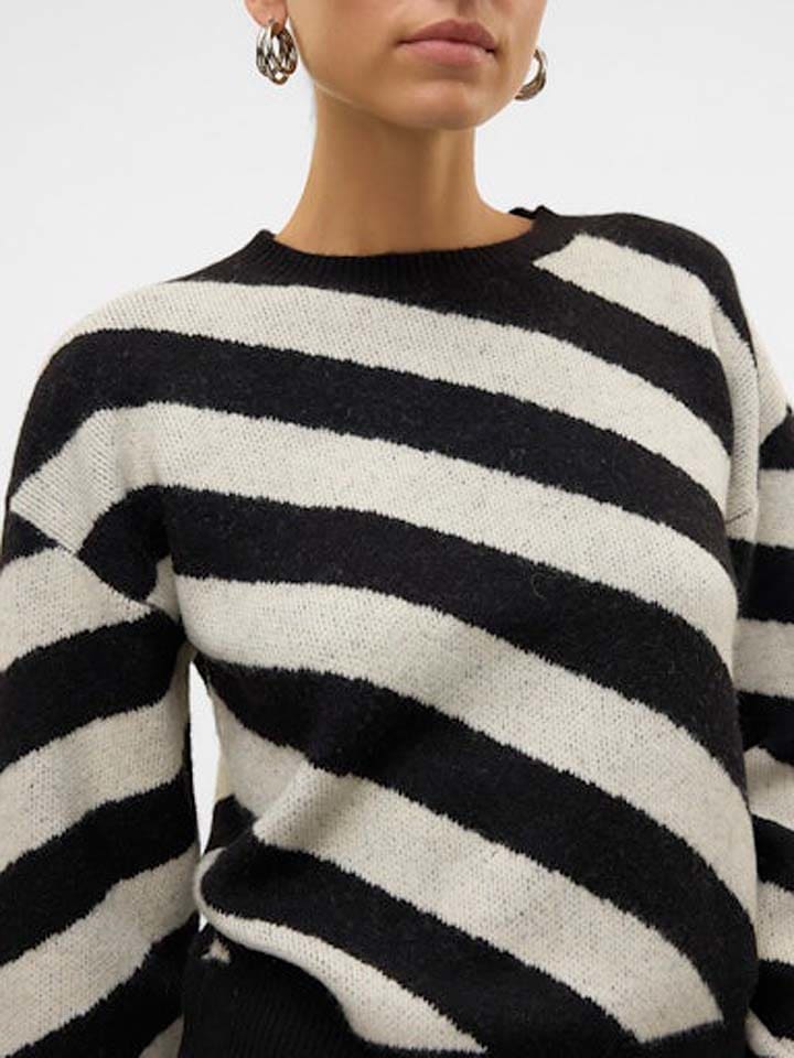 Vero Moda Pullover in Schwarz/ Weiß günstig kaufen