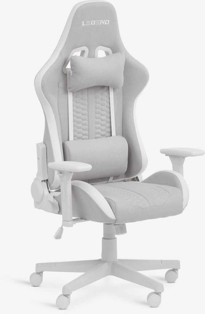 NIBE NIBE gamingstol, hvit/beige stoff