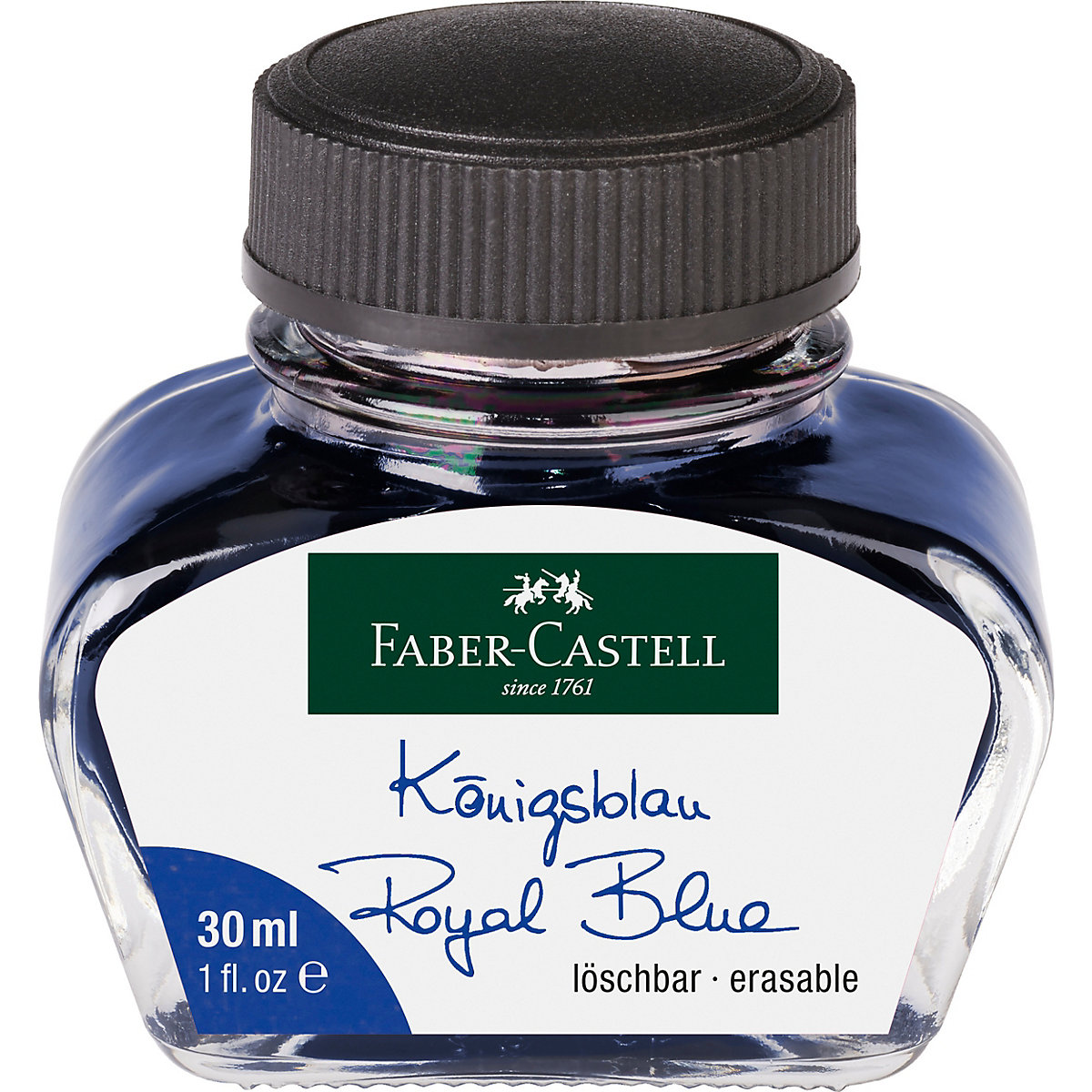 Tinte im Glas königsblau, löschbar, 30 ml